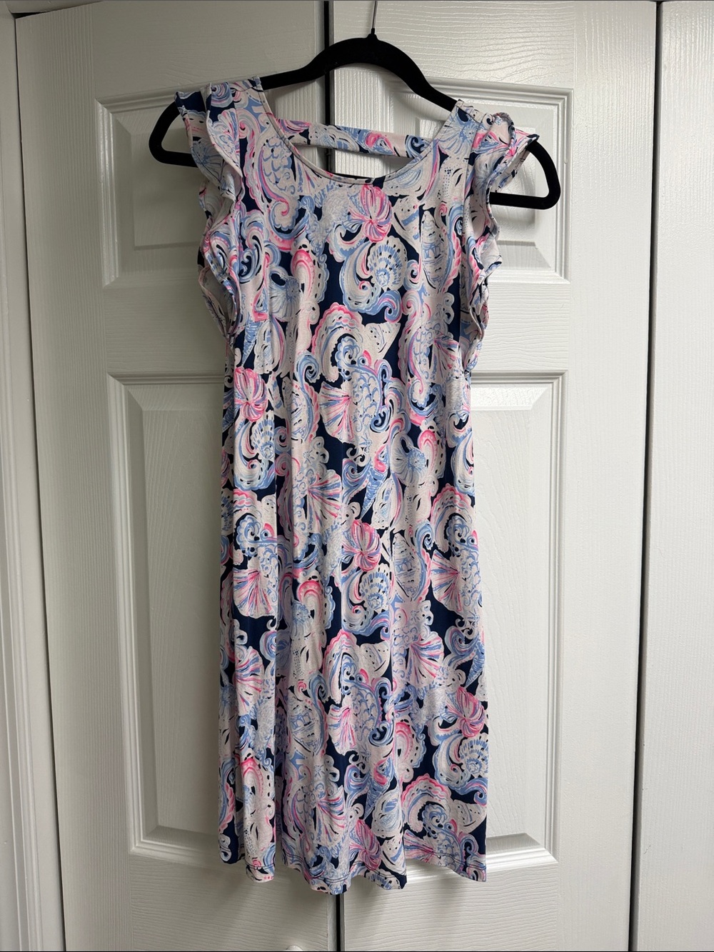 Lilly Pulitzer Women’s Pink & Navy Paisley seashells Dress